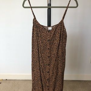 Mid length cheetah dress